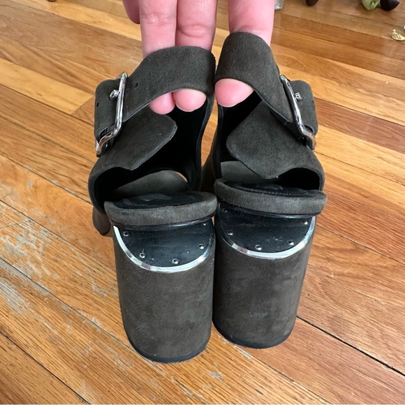 Alexander Wang suede block heel sandals - Picture 4 of 12